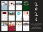 Erie wall calendar with illustrations on each month