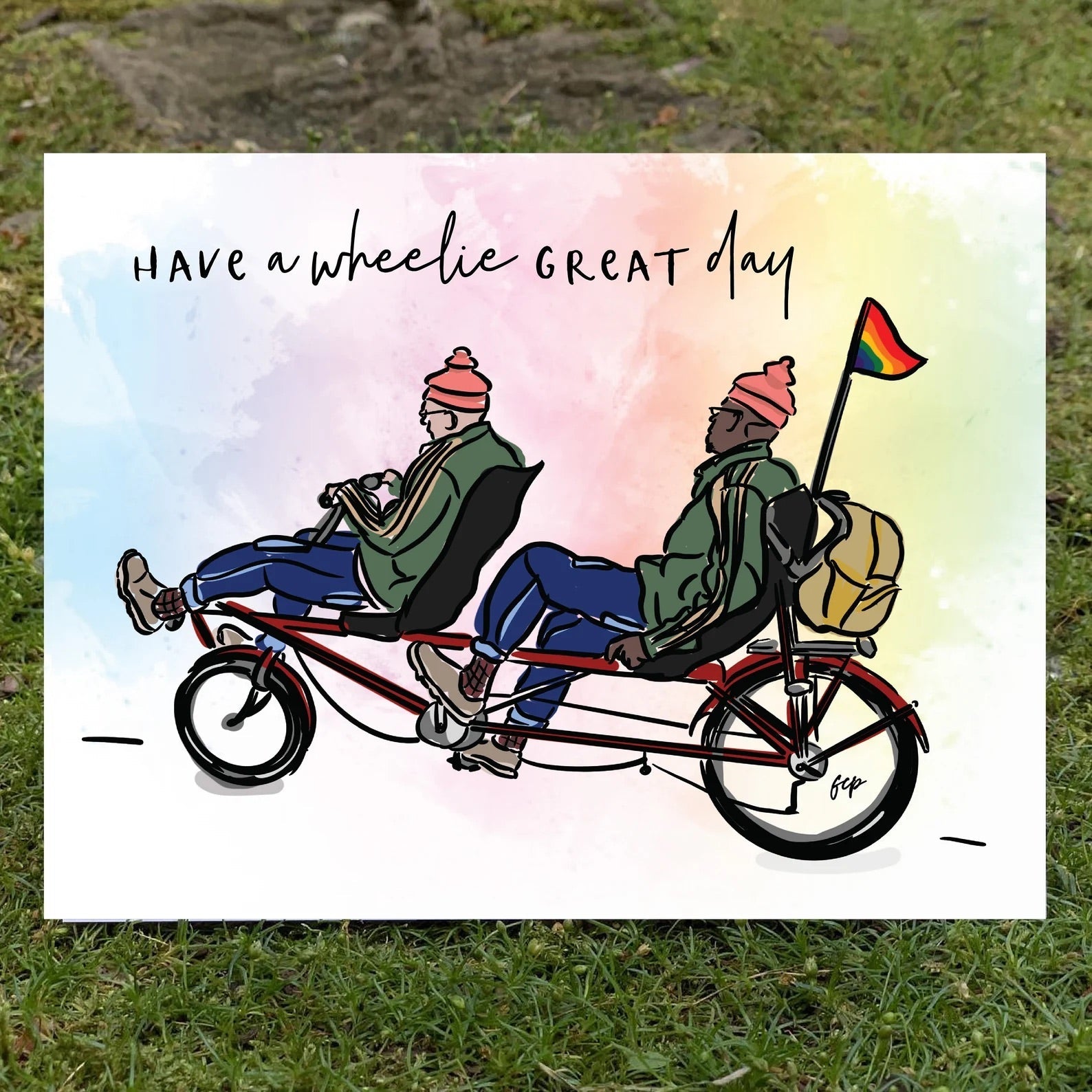 A punny greeting card.