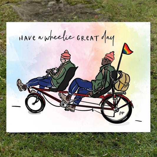 A punny greeting card.