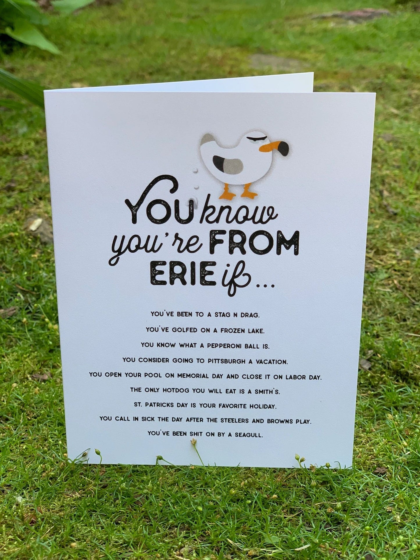 The perfect greeting card for your Erie friends and family